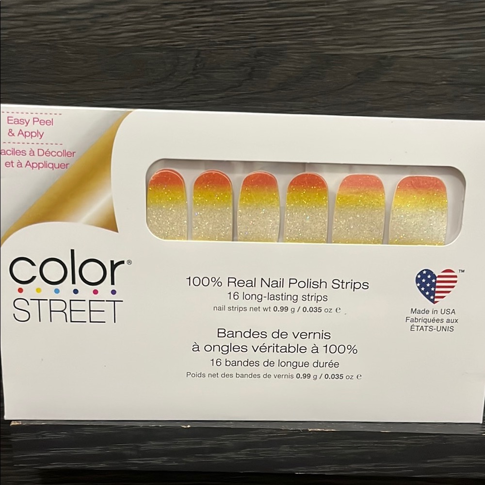 Color Street Glitter Nail Strips - Yellow and Orange Ombre Sweet Tooth